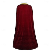 cheap Capes &amp; Cloaks-Medieval Renaissance Fancy Cloak Prince Fancy Dress Men's Fantasy Royal Halloween Carnival Party Performance Renaissance Fair Adults' Cloak