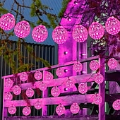 cheap Solar Outdoor Lights-Solar Powered Garden Fairy String Lights Iron Moroccan Ball Fairy Lights 12m 100LEDs for Home Yard Balcony Porch Trees Outdoor Party Decoration