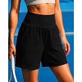 economico Gonne e Skorts da Donna-Per donna Tinta unita Gonna casual Gonne da tennis con pantaloncini Gonna sportiva Tasca Elastico in vita Sportivo Leggero Elastico Traspirante Tennis Golf Corsa Gonna Bianco Nero Rosa Abbigliamento