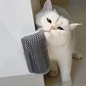 voordelige Kattenspeeltjes-5-delige set huisdierborstels en kammen, speelgoed voor katten, zachte zelfverzorgingskam voor katten, massagekam met kattenkruid, gezichtskrabber voor kittens, puppy's en andere kattenaccessoires.