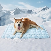 cheap Cooling Acc-Dog Cooling Mat Pet Cooling Pad for Dogs and Cats Ice Silk Summer Cooling Pet Bed Mat Washable Breathable Non Slip Cat Dog Crate Mat for Indoor Outdoor Sofa Floor