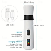 olcso Körömvágók és reszelők-Silent Groom Pro körömvágó, kutyakörömvágó, újratölthető USB-s elektromos kisállat körömvágó, kisállat körömvágó kutyáknak, csendes kutyakörömvágó, kutyakörömvágók