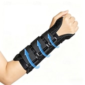 cheap Braces &amp; Supports-Long Wrist Brace Splint with 4 Adjustable Straps - Extended Forearm Support for Carpal Tunnel, Tendonitis, and Wrist Fractures