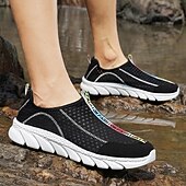 cheap Slip-On Casual Shoes-Men's White Slip-On Casual Sneakers Lightweight Breathable Comfort Walking Shoes Soft Low Top Footwear for Daily Wear, Travel, Commuting and Weekend Outings