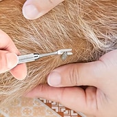 voordelige Parasietenbestrijding-Tekenverwijderaar pincet, professioneel tekenverwijderingspincet voor mensen &amp;huisdieren vlooien- en tekenbestrijding tekenverwijderingsgereedschap