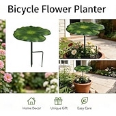 abordables piquets de jardin décoratifs-Ombrelle en forme de feuille de nénuphar, mini parasol imperméable en forme de feuille de nénuphar pour plantes en pot d'extérieur, 21 cm (8,27 pouces), protection pour pots de fleurs