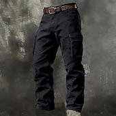 levne Cargo kalhoty-Pánské Kargo kalhoty Nákladní kalhoty Kraťasy Dağcı Pantolonu Multi kapsa Straight-Leg Bez vzoru Nositelný Odvod vlhkosti Plná délka Denní Venkovní Outdoor a turistika prázdniny Módní Vodní modr