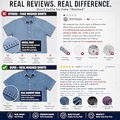  Per uomo Camicia Camicia casual Camicia con Bottoni Bianco Rosa Rosso Azzurro cielo Verde Manica Corta Semplice Bavero Casuale Quotidiano Tasca Frontale Abbigliamento Elegante Moda Casual