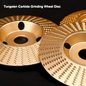billiga borrtillbehör-5/13/14Pcs Angle Grinder Wood Carving Disc Set, 4" Or 4 1/2" Angle Grinder with 5/8" Arbor, Grinding Wheel Shaping Discs for Wood Grinding, Stump Grinder, Wood Angle Grinder Additions