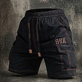 abordables Clásico-Hombre Pantalones cortos tácticos Pantalón Corto Cargo Pantalones cortos para acampar Shorts para senderismo Cintura elástica Multi bolsillo Pierna recta Plano Color Camuflaje Comodidad Listo para