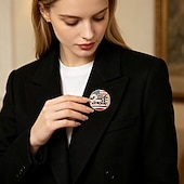 cheap U.S. 250th Anniversary-2 Pcs U.S. 250th Anniversary Brooch, American Flag Enamel Lapel Pins, Patriotic USA 1776-2026 Commemorative Rhinestone Badge, Independence Day Memorial Day Collectible Gift