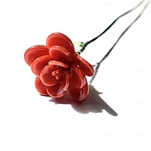 ieftine Flori Artificiale-floare din sticlă pentru luna nașterii, cadou floral din sticlă suflată manual pentru ziua de naștere, Ziua Mamei, iubită, cea mai bună prietenă, soră, bunică – cadou unic pentru ea, femei, set de