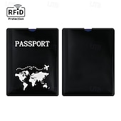abordables Porte-cartes RFID-Lot de 100 pochettes anti-RFID, protège-cartes de crédit ou pochettes pour passeport, protection contre le vol d'identité en voyage, porte-cartes fin et coloré pour portefeuille, protection antivol