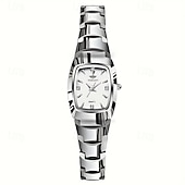 levne Quartz hodinky-Dámské luxusní quartzové hodinky, stříbrný náramek z nerezové oceli, obdélníkový modrý ciferník s křišťálovými diamantovými značkami, vodotěsné, elegantní náramkové hodinky, módní šperky, dárky pro