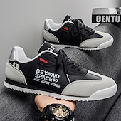 tanie Casualowe sneakersy-Żółto-czarne trampki męskie, sznurowane, lekkie i wygodne, modne obuwie za kostkę do noszenia na co dzień, w podróży, na weekendowe wyjścia i do ulicznego stylu