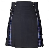 economico Fondi-Highland scozzese Medievale Celtico Kilt scozzesi utilitari Gonnellini Vichy quadrettato Costume Per uomo Celtico Fiera Rinascimentale LARP Festival Adulti Gonnellino Primavera &amp; Estate