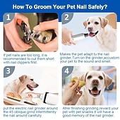 cheap Nail Clippers &amp; Grinders-Dog Nail Grinders Painless USB Charging Rechargeable Pet Nail Clippers Quiet Electric Dog Cat Paws Nail Tools
