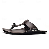billiga Inneskor och flip-flops till herrar-Herrsandaler med brun tå, mjuka, lätta och bekväma sommarskor för strandresor, kustnära fritid och varma väderförhållanden