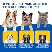 cheap Nail Clippers &amp; Grinders-Dog Nail Grinders Painless USB Charging Rechargeable Pet Nail Clippers Quiet Electric Dog Cat Paws Nail Tools