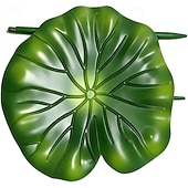 abordables piquets de jardin décoratifs-Ombrelle en forme de feuille de nénuphar, mini parasol imperméable en forme de feuille de nénuphar pour plantes en pot d'extérieur, 21 cm (8,27 pouces), protection pour pots de fleurs