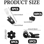 cheap Wall Tapestries-25Pcs Garden Flag Stoppers &amp; Clips Kit, All-Season Heavy-Duty Plastic &amp; Rubber Windproof Clips Hardware Accessories for Outdoor Flags, Small Banners, Curtains