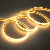 cheap COB Strip Lights-220V Dimmable COB LED Neon Strip Light Outdoor Waterproof Super Bright 280LEDs/M Flexible Lamp Garden Home Bar Decor