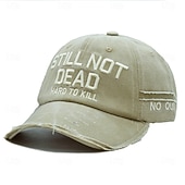  „Still Not Dead“-Baseballkappe für Herren, verstellbare Kappe mit dem Aufdruck „Hard to Kill“, humorvolle Vintage-Dad-Cap, lässige Outdoor-Sportkappe, robuste Baseballkappe im Retro-Stil für Herren
