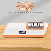 お買い得  キッチン用品＆小物-キッチン用電動ナイフ研ぎ器 多機能自動プロ仕様 4段階ギア電動ナイフ研ぎ器 キッチンアクセサリー 高速研ぎ石 家庭用キッチン 全自動ナイフ研ぎ機