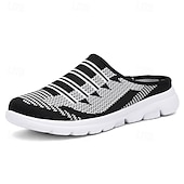 economico Zoccoli e pianelle da uomo-Sneakers slip-on da uomo in maglia traspirante, scarpe da passeggio leggere, scarpe casual flessibili per viaggi, attività all'aperto e uso quotidiano.
