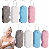 ieftine Baie și îngrijire personală-8 bucăți mingi de baie exfoliante 3D ultra-moi, scrubber corporal reutilizabil pentru curățarea profundă și îndepărtarea pielii moarte, durabil și igienic, potrivit pentru utilizare la spa acasă, face