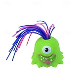 baratos Brinquedos Coloridos-Conjunto de 2 monstros gritando com som, brinquedos sensoriais divertidos para puxar o cabelo, ideais para crianças e adultos, jogo interativo em família, monstro roxo para aliviar o estresse,