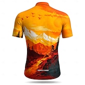 economico Maglie da uomo-Per uomo Top sottomuta Maglia da Ciclismo Manica Corta Bicicletta Maglia Top con 3 tasche posteriori Resistente ai Raggi UV Asciugatura Rapida Con tasche Cerniera Frontale Gli sport Blu Giallo Viola