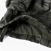 cheap Men's Graphic Cargo Shorts-Men's Tactical Shorts Cargo Shorts Camo Shorts Shorts Buttons Multi Pocket Camo Camouflage Wearable Knee Length Outdoor Daily Camping &amp; Hiking Fashion Classic Camouflage Blue Camouflage Gray