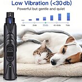 billige Negleklippere &amp; Slipere-elektrisk kjæledyr neglesliper katt hund neglesliper oppladbar led lys sliping neglesaks sett