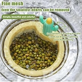 economico Stoccaggio cucina-4/6 pezzi filtro di scarico per lavello da cucina a forma di cactus, cestello di svuotamento automatico a pressione, filtro raccogli-rifiuti da cucina, rete filtrante per lavello a forma di cactus