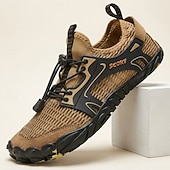Χαμηλού Κόστους Καθημερινά Sneakers-Ανδρικά καφέ παπούτσια για υπαίθριες δραστηριότητες στο νερό, αναπνεύσιμα, γρήγορα στεγνά, με κορδόνια, ελαφριά, αντιολισθητικά αθλητικά παπούτσια για θαλάσσιες δραστηριότητες, πεζοπορία σε ποτάμι, πεζοπορία στην παραλία, κάμπινγκ και ταξίδια