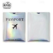 abordables Porte-cartes RFID-Lot de 100 pochettes anti-RFID, protège-cartes de crédit ou pochettes pour passeport, protection contre le vol d'identité en voyage, porte-cartes fin et coloré pour portefeuille, protection antivol