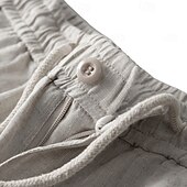 preiswerte Klassiker-Herren-Shorts aus 100 % Leinen – knielange, lässige Sommershorts