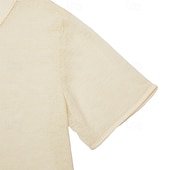 billiga grundläggande t-shirts-Herr T-shirt Stickad T-shirt T-tröja Kortärmad V-hals Sommar Ensfärgat Mode Lättvikt Grundläggande Nät Stickat Ledigt Semester Gata Svart Purpur Grön Topp t-shirt för män