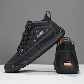 preiswerte Lässige Schnürschuhe-Weiße Herren-Sneaker, leichte Schnürschuhe für bequemes Gehen, ideal für Alltag, Reisen, Pendeln und einen minimalistischen, eleganten Freizeitlook.