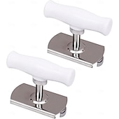 abordables Ouvre-bouteilles-Lot de 2 ouvre-bocaux ergonomiques en acier inoxydable, pour une ouverture facile des couvercles. Conception métallique durable pour bocaux et récipients alimentaires. Pince pour ouvrir les bocaux de