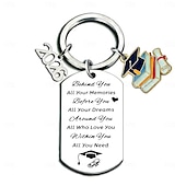 cheap Graduation-36pcs/12sets 2026 Graduation Keychain, Zinc Alloy Cap Certificate Pendant with Appreciation Cards And Gauze Bags, Graduation Present for Classmates, Best Friends, University, or High School Students
