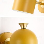 cheap Indoor Wall Lights-Cute Macaron Wall Lamp, 4 Color Options Green/Pink/Blue/Yellow, E27, Adjustable Cylindrical Lampshade, Metal Wall Sconce for Bedroom, Kids Room, Nursery, Living Room, Nordic Modern Decor
