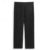 economico Chino-pantaloni chino da uomo casual neri e bianchi micro-elastici