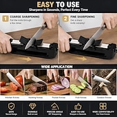 economico Utensili frutta e verdura-Set di guide di precisione multi-angolo per coltelli da 15°, 17° e 25°, strumento di affilatura creativo, ausilio per affilare ad angolo regolabile per coltelli da cucina, uso domestico