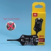 abordables Herramientas de Medición-Probador de inductancia tipo C, probador de bobinas de placa base, detector de inductores de placas de circuitos electrónicos para reparación de componentes de placas base de teléfonos, herramienta de