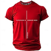  Paternitatea este Împărăție, Lucrare, Proverbe 22 6, Cruce Creștină, Tricou Religios Minimalist pentru Bărbați, Bazat pe Credință, Grafic, Guler Rotund, Mânecă Scurtă, Cadou pentru Tată, Îmbrăcăminte