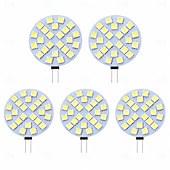 economico Luci LED bi-pin-lampadine a led g4 dc 12v dimmerabili 1w/1.5w/2w/3w, equivalenti alogene 10w-30w, bianco caldo 3000k/luce diurna 6000k, angolo del fascio 180° (5 pezzi)