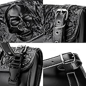cheap Accessories and More-Western Retro Vintage Punk &amp; Gothic Fork Bag Motorcycle Bag Riders Skull Western Revival Fancy Dress Unisex Halloween Carnival Adults Fork Bag