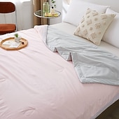 cheap Cooling Bedding-Cooling Blanket Summer Comforter Lightweight Cool Quilt Soft Breathable Air Conditioning Blanket Floral Summer Bedspread for Hot Sleepers Bedroom Home
